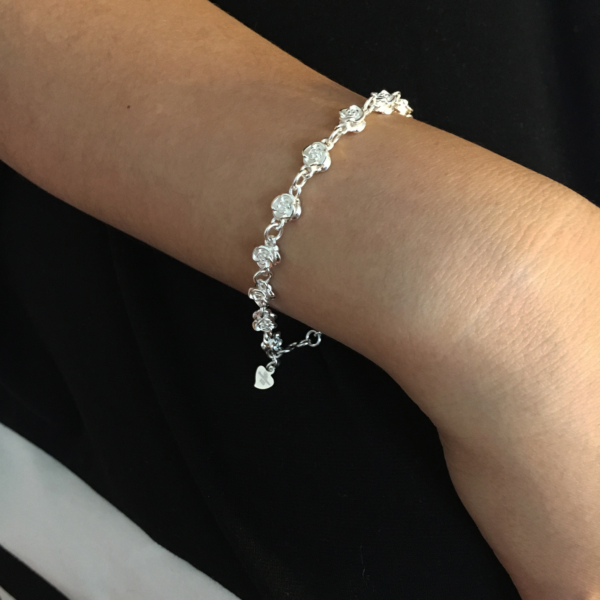 Rose Flower Link Bracelet for Women - Image 5