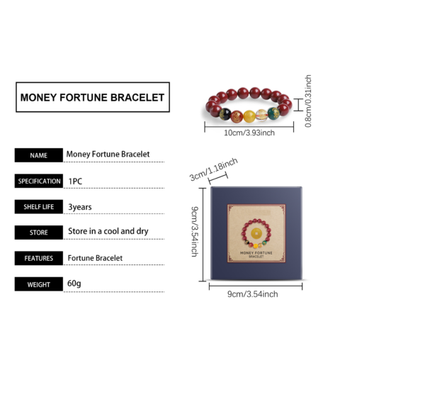 Get this purple sand bracelet and the red jasper glass will bring you good luck and health, achieving a double harvest. - Image 6