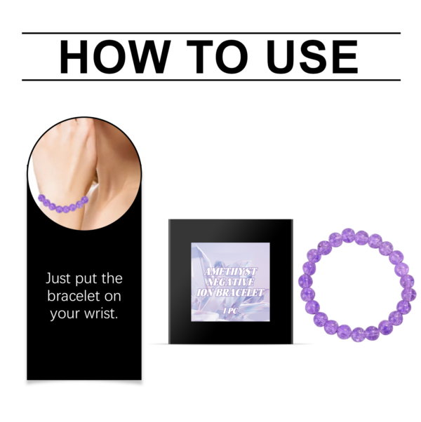 Immersive Health Preservation! Purple Rabbit Hair Crystal Bracelet, Improves Circulation and Revitalizes the Body and Mind - Image 4