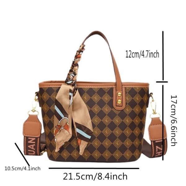 Women's fashionable and minimalist bag, the first choice for Mother's Day gifts, large capacity daily one shoulder crossbody bag, handbag, suitable for college students, white-collar office workers, daily life travel, school and work, commuting - Image 3