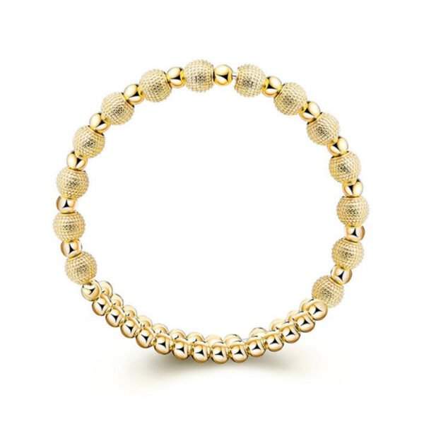 18k Gold Plated Beans Cuff Bangle gold jewelry for women - Image 2