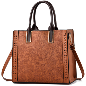Simple and Elegant Shoulder Bag, Crossbody Option with Exquisite Pattern
