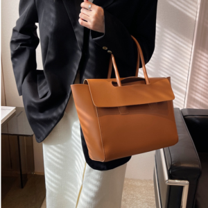 Korean Style Large Capacity Retro Commuter Tote Bag