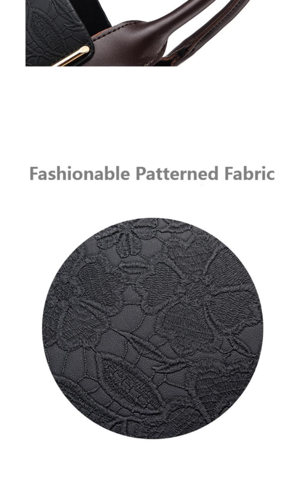 Simple and Elegant Shoulder Bag, Crossbody Option with Exquisite Pattern - Image 2