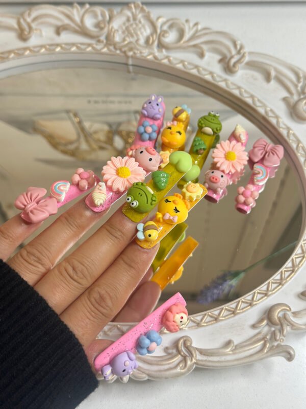 Childlike Curiosity Nails: Cute Handmade Accessories for Playful Vibes - Image 5