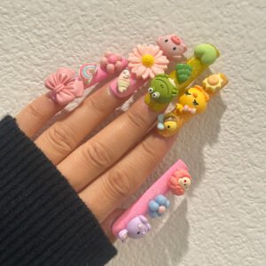 Childlike Curiosity Nails: Cute Handmade Accessories for Playful Vibes