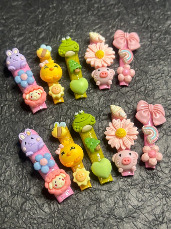 Childlike Curiosity Nails: Cute Handmade Accessories for Playful Vibes - Image 8