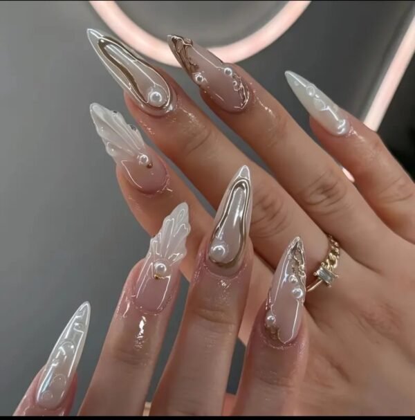 Dream Fantasy Nails: Luxurious 3D Wearable Armor for Elegance - Image 2