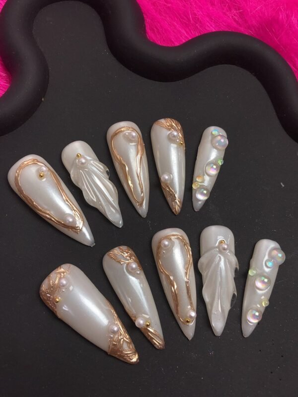 Dream Fantasy Nails: Luxurious 3D Wearable Armor for Elegance - Image 3