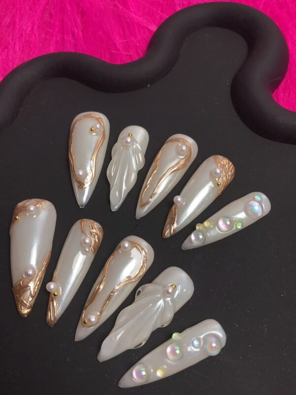Dream Fantasy Nails: Luxurious 3D Wearable Armor for Elegance - Image 5
