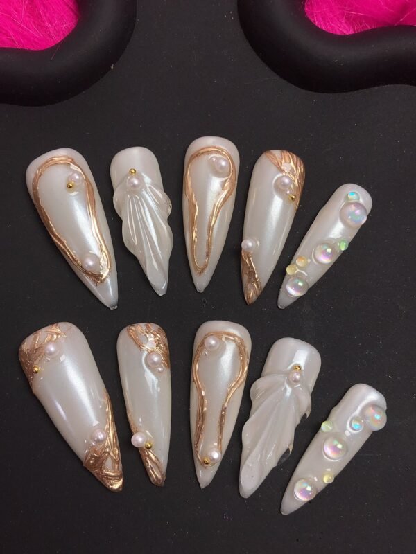 Dream Fantasy Nails: Luxurious 3D Wearable Armor for Elegance - Image 6