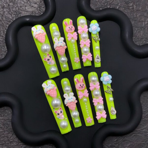 Adorable Girly Nail Stickers: Unleash Charming Girlish Vibes - Image 8