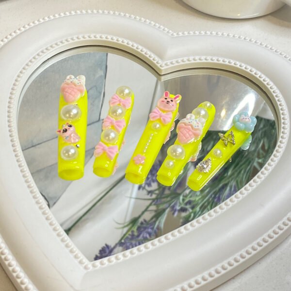 Adorable Girly Nail Stickers: Unleash Charming Girlish Vibes - Image 3
