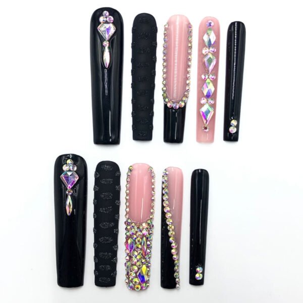 Glam Rhinestone - Accent Nails Set - Image 2