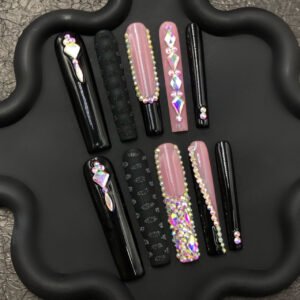 Glam Rhinestone - Accent Nails Set