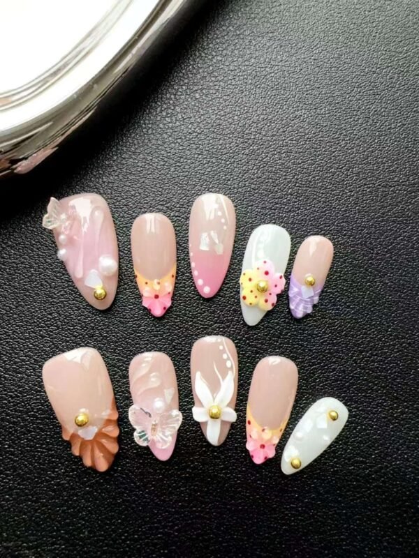 Summer 3D Flower Nails: Sweet & Charming✨ - Image 3