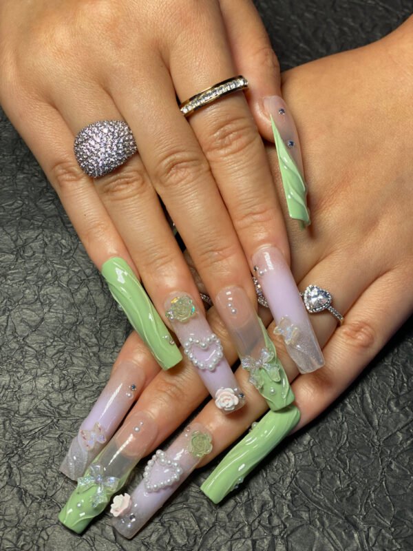 Pastel 3D Floral Nails for Summer🌸 - Image 3