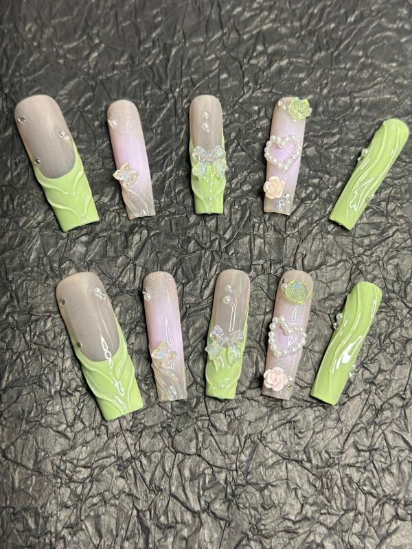 Pastel 3D Floral Nails for Summer🌸 - Image 8